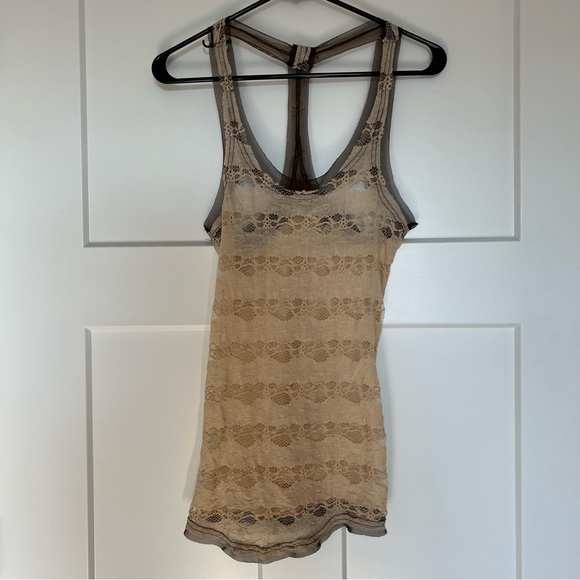 Sheer Racerback Tank Top - Picture 1 of 5